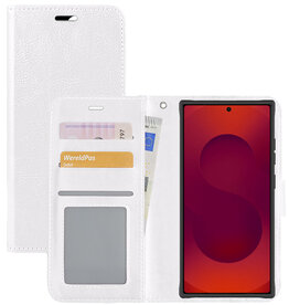 NoXx NoXx Samsung Galaxy S25 Ultra Hoesje Bookcase - Wit