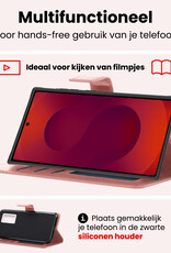 NoXx NoXx Samsung Galaxy S25 Ultra Hoesje Bookcase Met 2x Screenprotector - Rose Goud