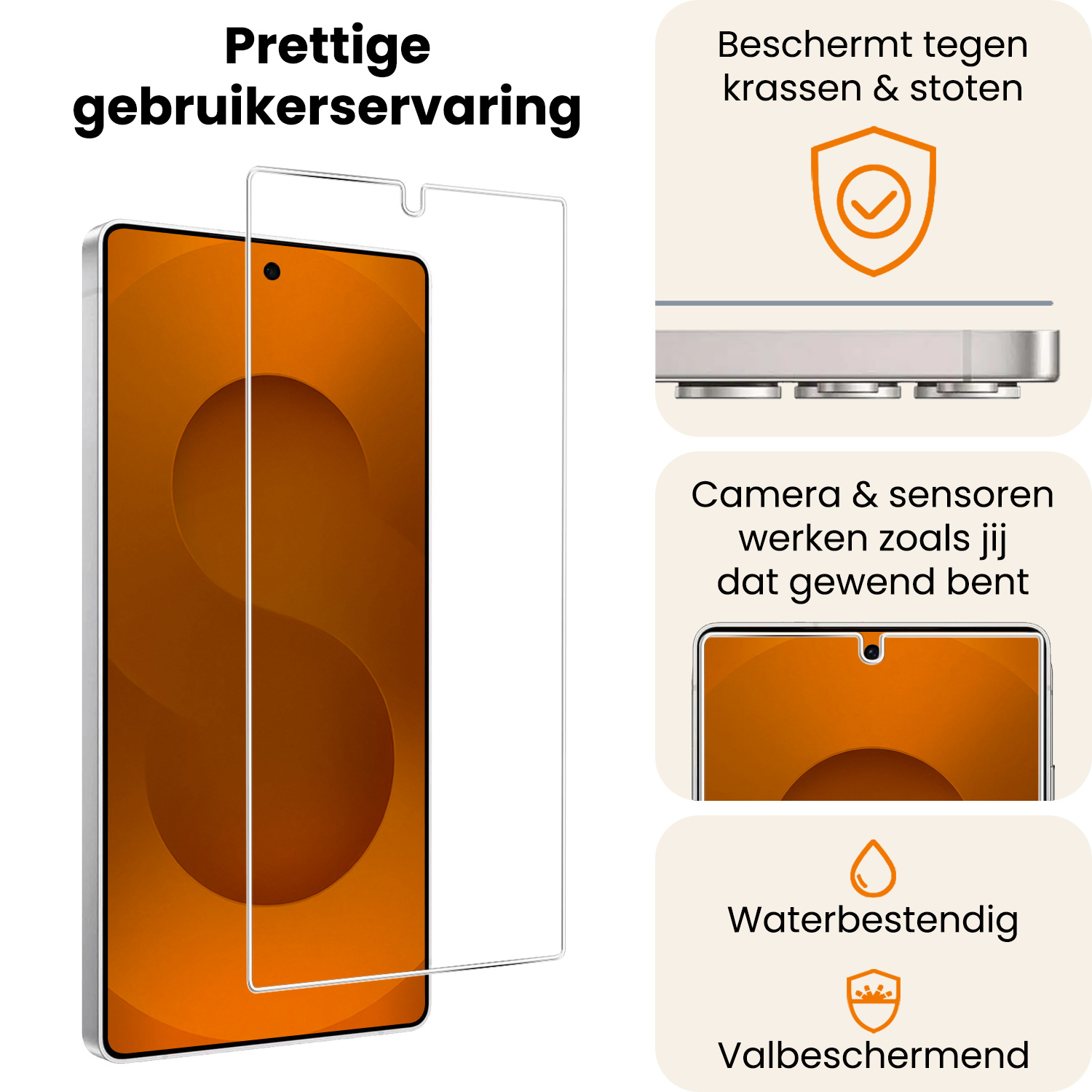 Nomfy Nomfy Samsung Galaxy S25 Ultra Screenprotector Glas - 3 PACK