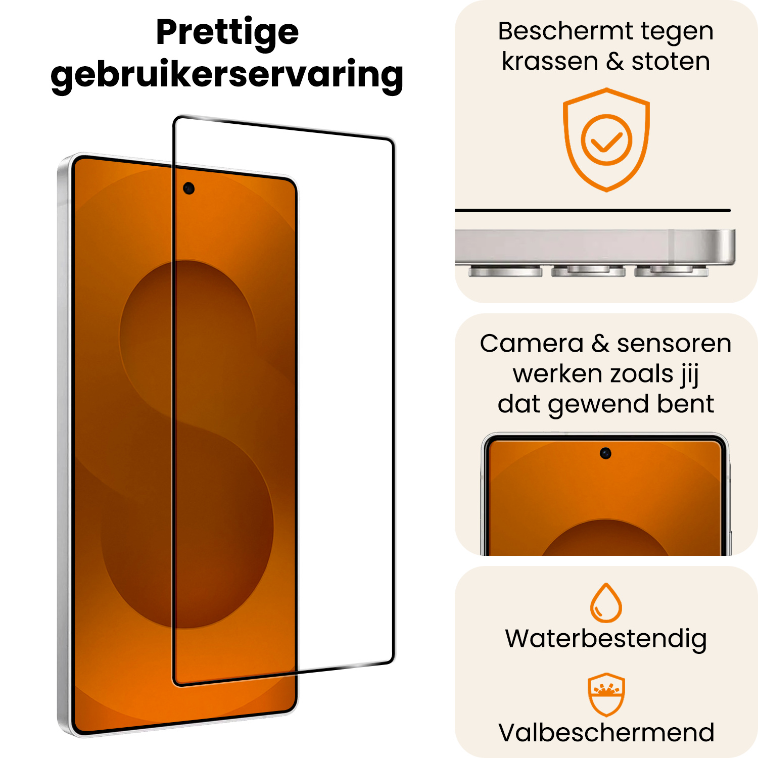 Nomfy Nomfy Samsung Galaxy S25 Ultra Screenprotector Glas Full Cover