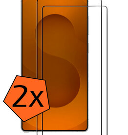 Nomfy Nomfy Samsung Galaxy S25 Ultra Screenprotector Glas Full Cover - 2 PACK