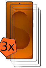 Nomfy Nomfy Samsung Galaxy S25 Ultra Screenprotector Glas Full Cover - 3 PACK