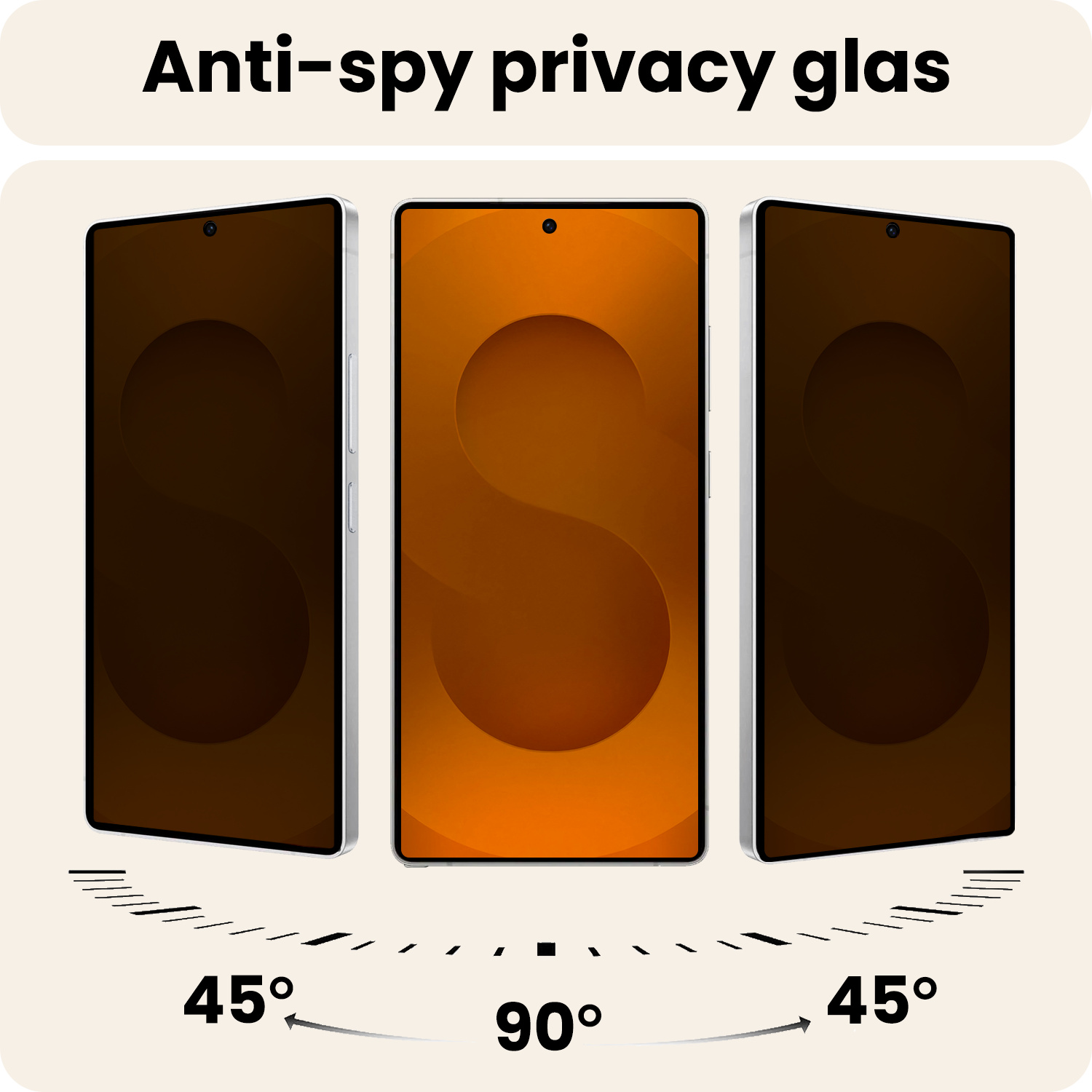 Nomfy Nomfy Samsung Galaxy S25 Ultra Screenprotector Glas Privacy - 3 PACK