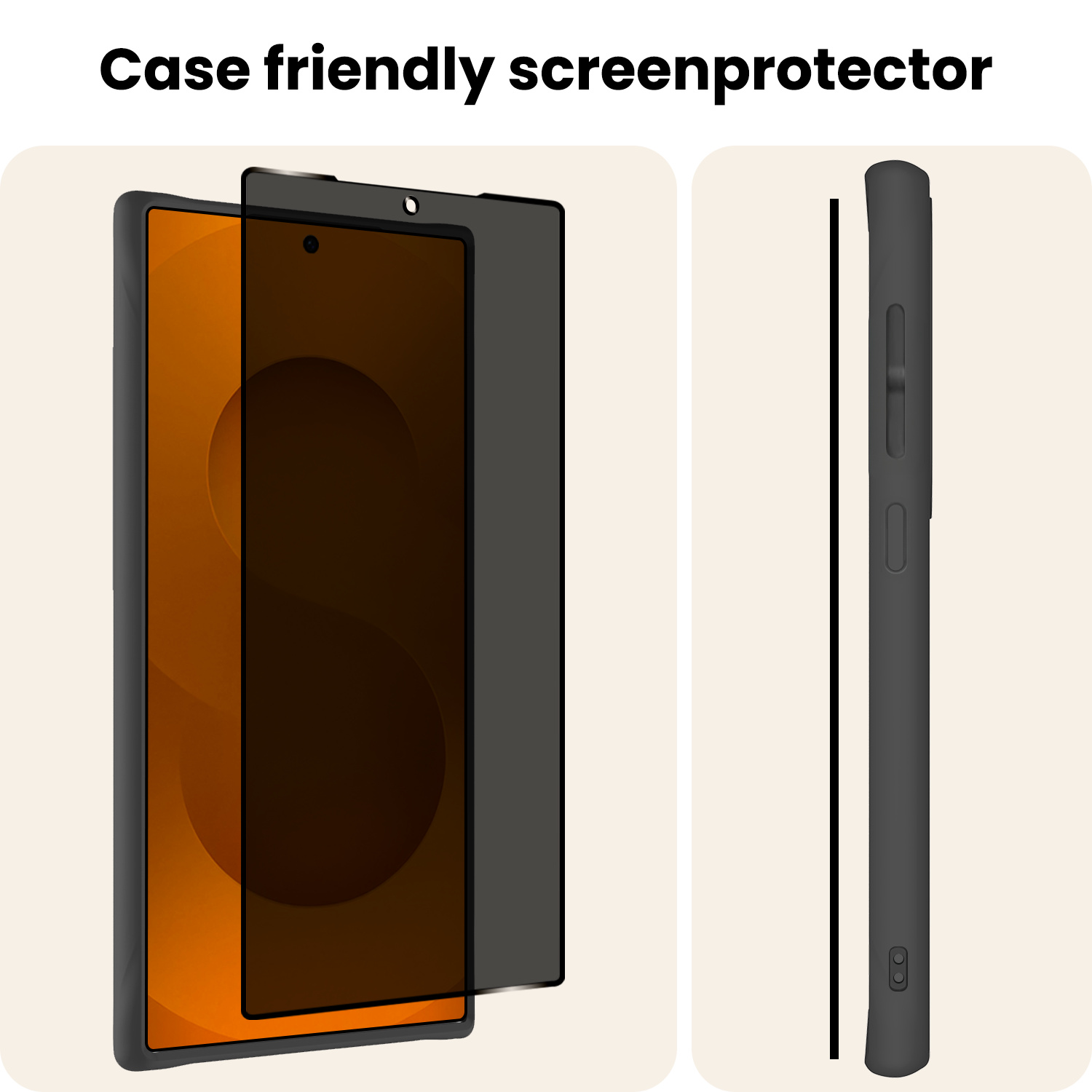 Nomfy Nomfy Samsung Galaxy S25 Ultra Screenprotector Glas Privacy - 3 PACK