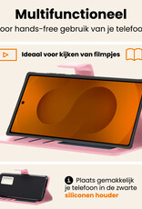 Nomfy Nomfy Samsung Galaxy S25 Ultra Hoesje Bookcase Met Screenprotector - Lichtroze