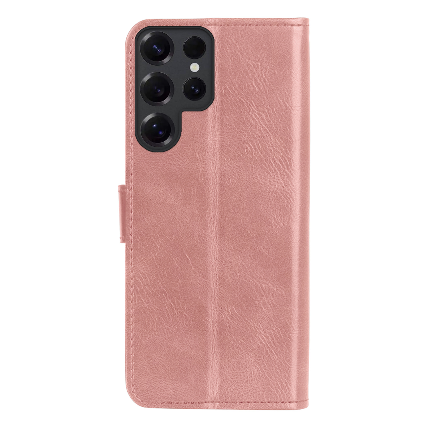 Nomfy Nomfy Samsung Galaxy S25 Ultra Hoesje Bookcase Met Screenprotector - Rose Goud