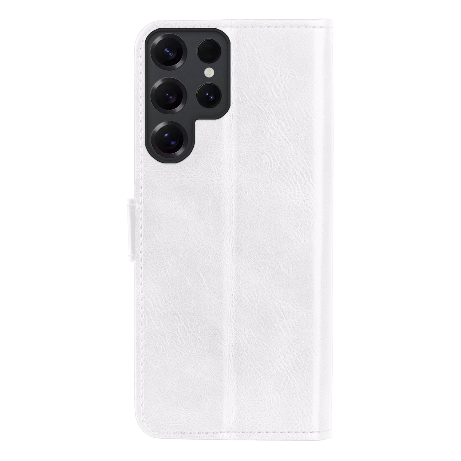 Nomfy Nomfy Samsung Galaxy S25 Ultra Hoesje Bookcase Met Screenprotector - Wit