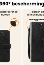 Nomfy Nomfy Samsung Galaxy S25 Ultra Hoesje Bookcase Met Screenprotector - Zwart