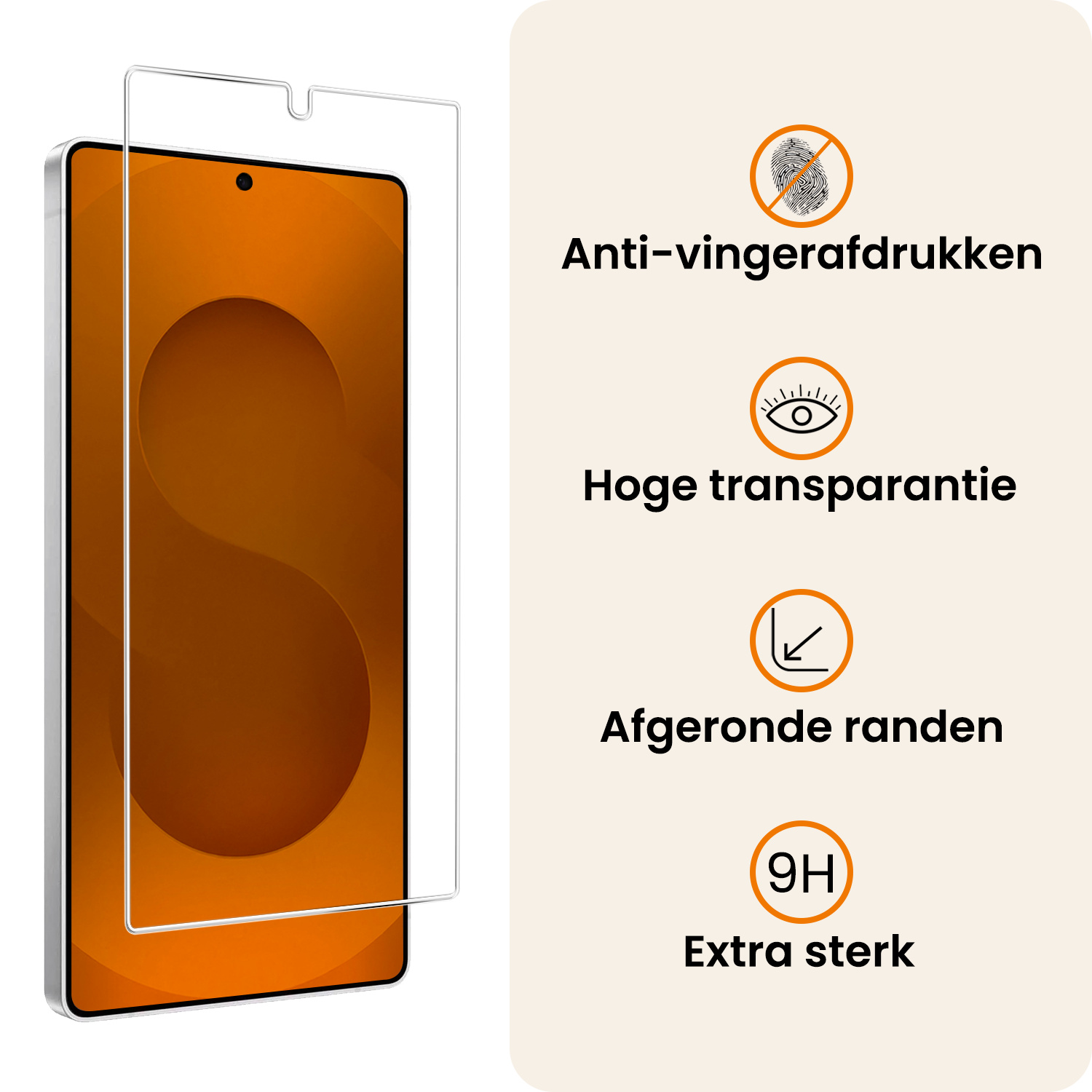 Nomfy Nomfy Samsung Galaxy S25 Ultra Hoesje Bookcase Met 2x Screenprotector - Rood