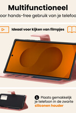 Nomfy Nomfy Samsung Galaxy S25 Ultra Hoesje Bookcase Met 2x Screenprotector - Rose Goud
