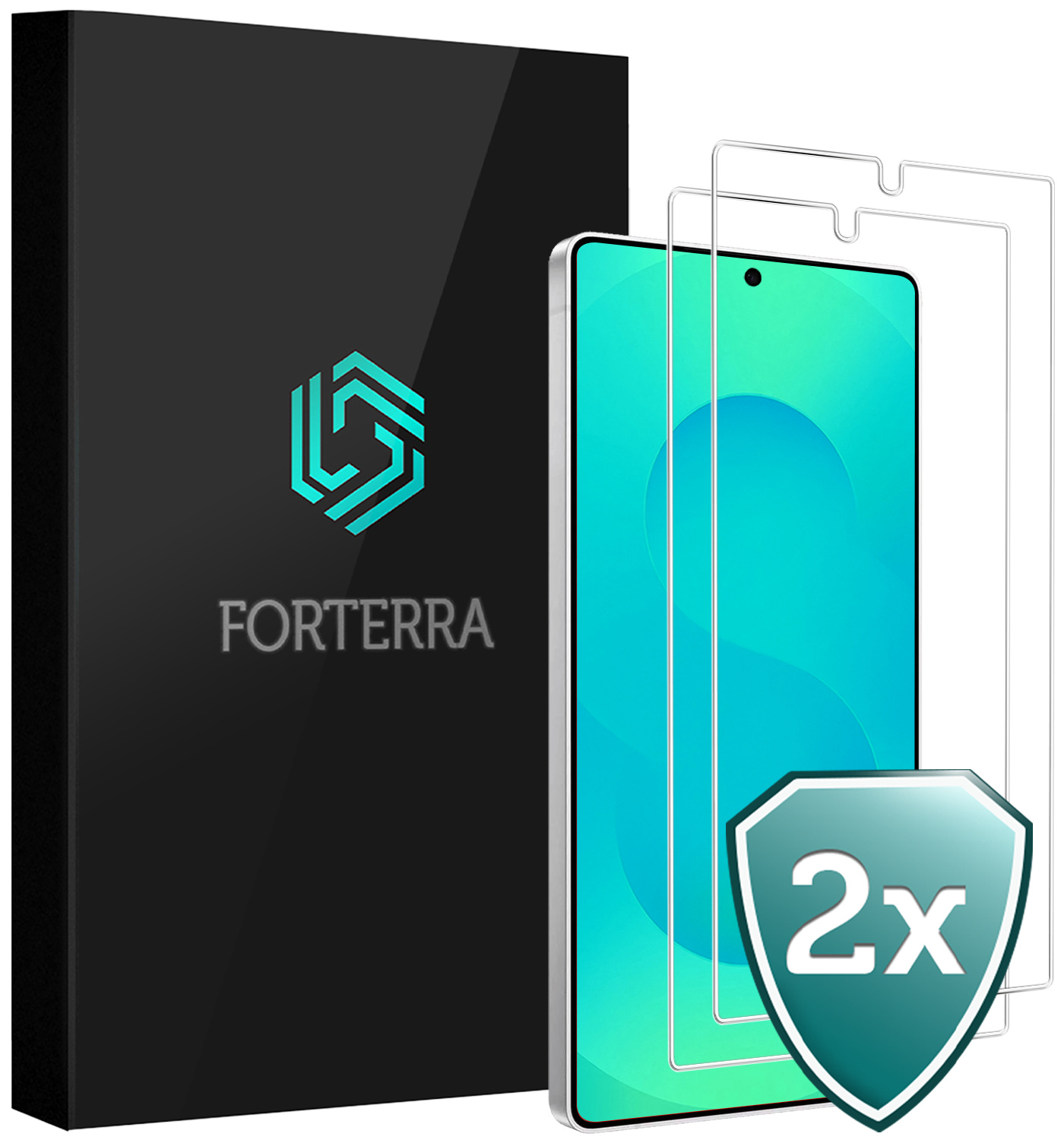 Forterra Forterra Samsung Galaxy S25 Ultra Screenprotector Glas - 2 PACK