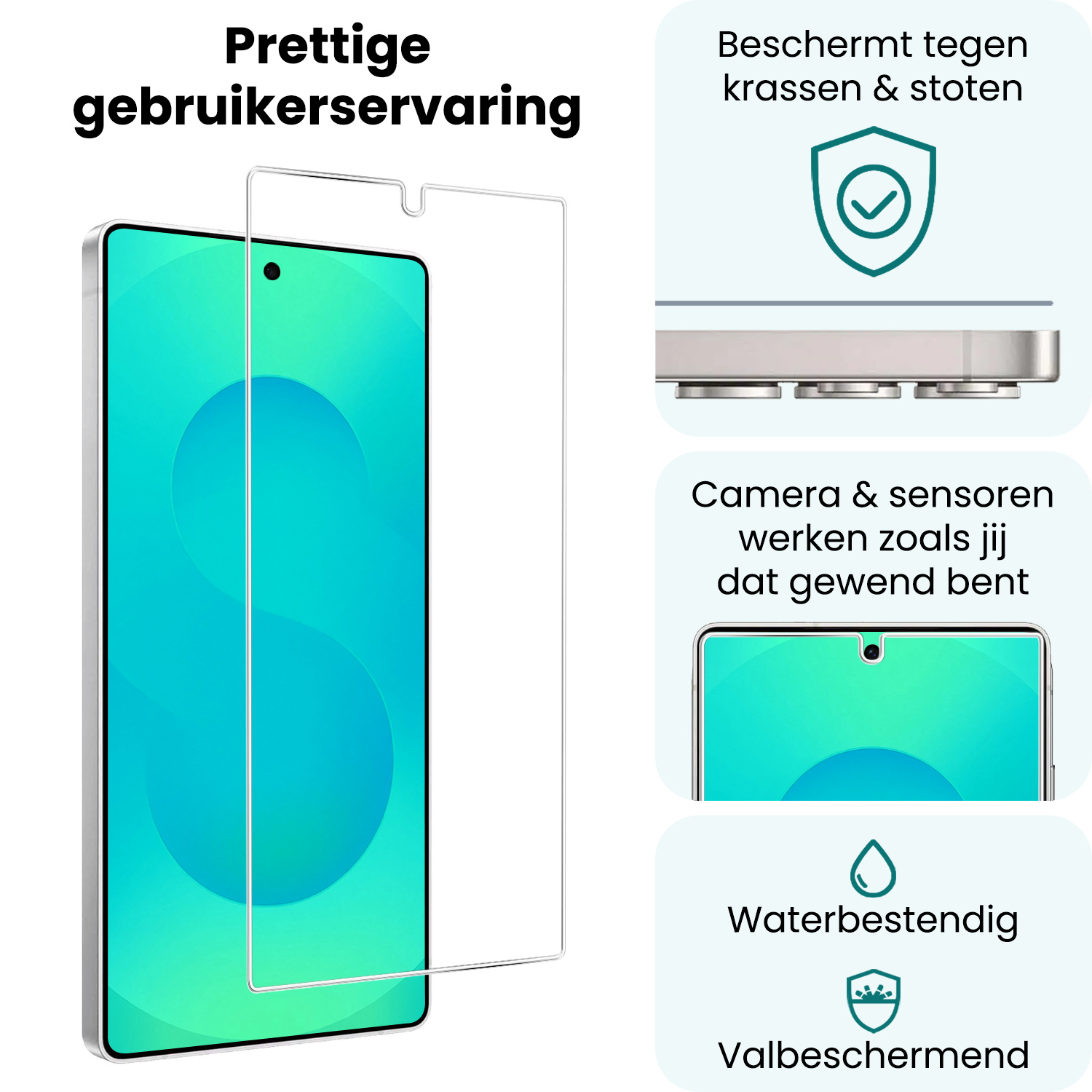 Forterra Forterra Samsung Galaxy S25 Ultra Screenprotector Glas - 3 PACK