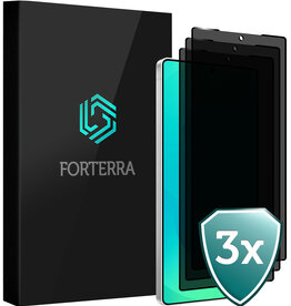 Forterra Forterra Samsung Galaxy S25 Ultra Screenprotector Glas Privacy - 3 PACK