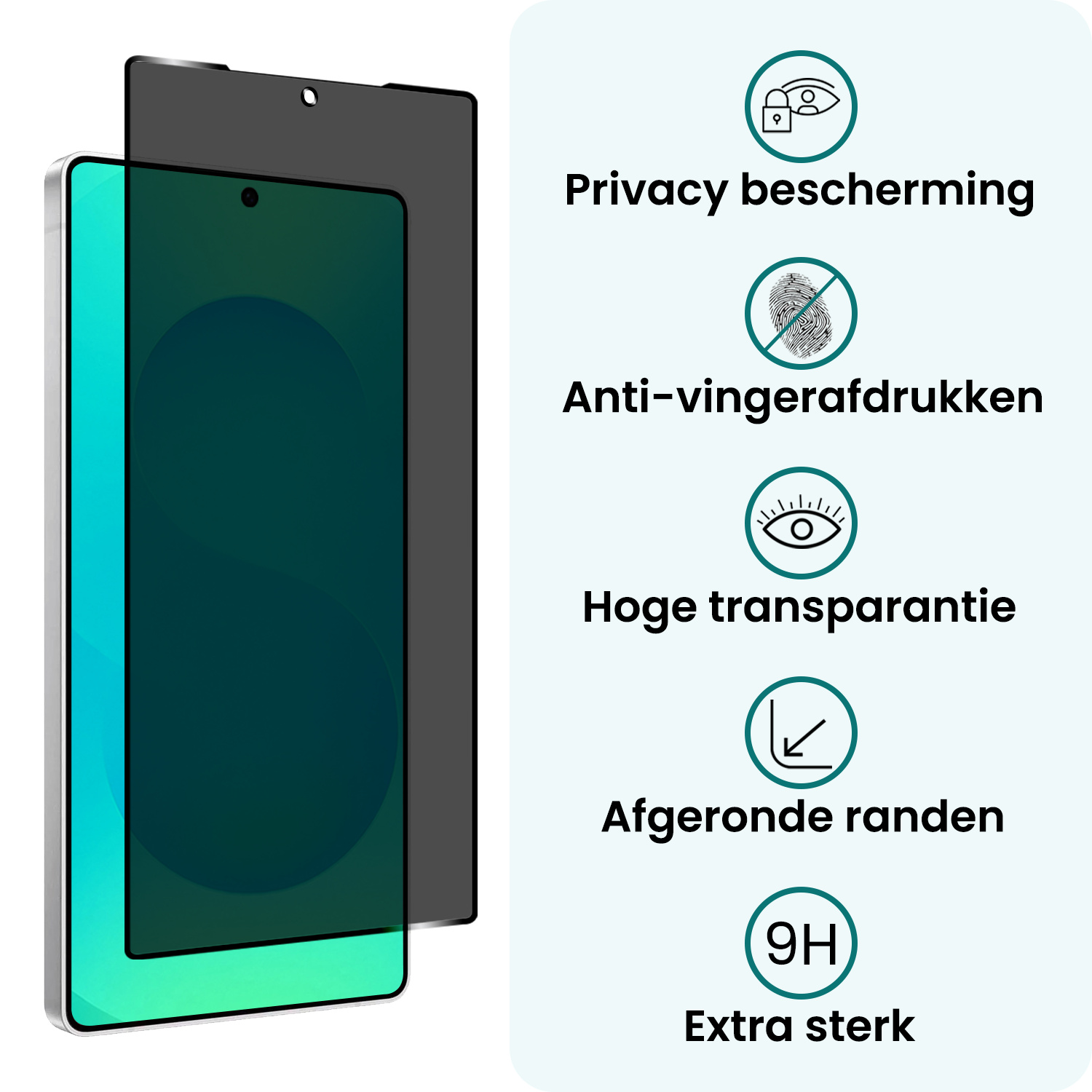 Forterra Forterra Samsung Galaxy S25 Ultra Screenprotector Glas Privacy - 3 PACK