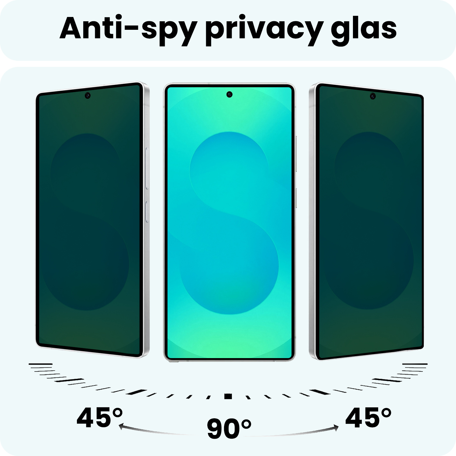 Forterra Forterra Samsung Galaxy S25 Ultra Screenprotector Glas Privacy - 3 PACK