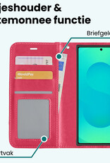 Forterra Forterra Samsung Galaxy S25 Ultra Hoesje Bookcase - Donkerroze