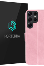 Forterra Forterra Samsung Galaxy S25 Ultra Hoesje Bookcase - Lichtroze
