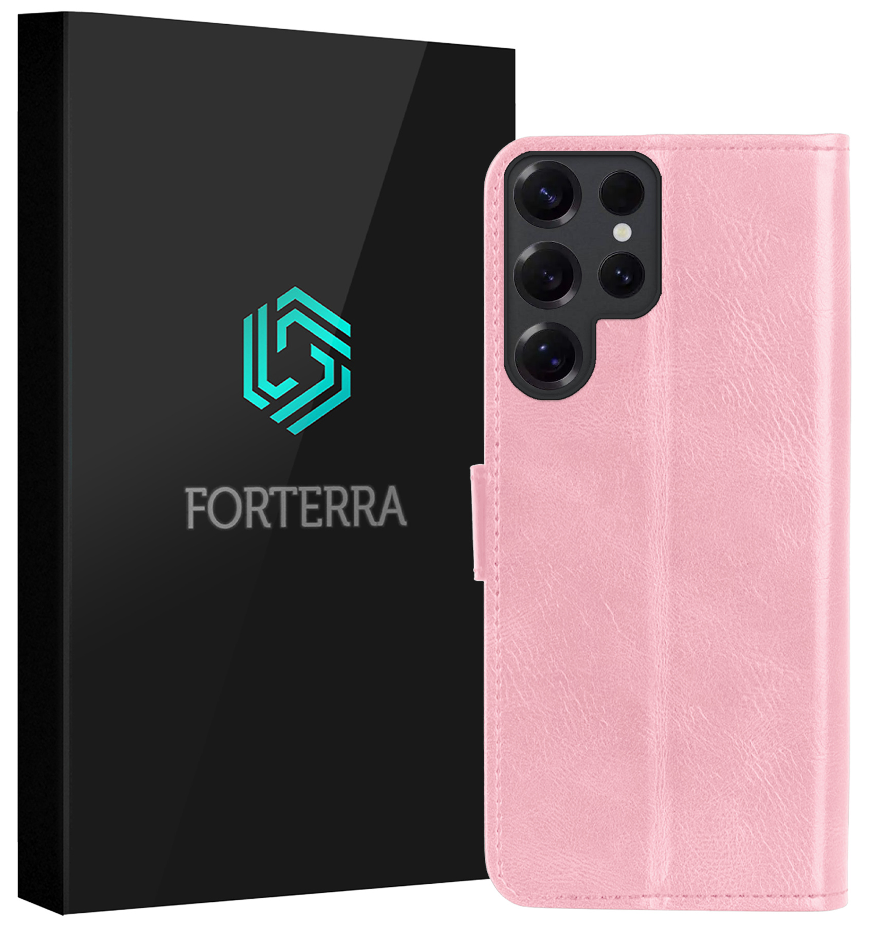 Forterra Forterra Samsung Galaxy S25 Ultra Hoesje Bookcase - Lichtroze