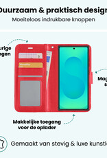 Forterra Forterra Samsung Galaxy S25 Ultra Hoesje Bookcase - Rood