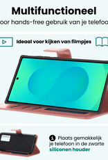 Forterra Forterra Samsung Galaxy S25 Ultra Hoesje Bookcase - Rose Goud