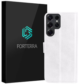 Forterra Forterra Samsung Galaxy S25 Ultra Hoesje Bookcase - Wit