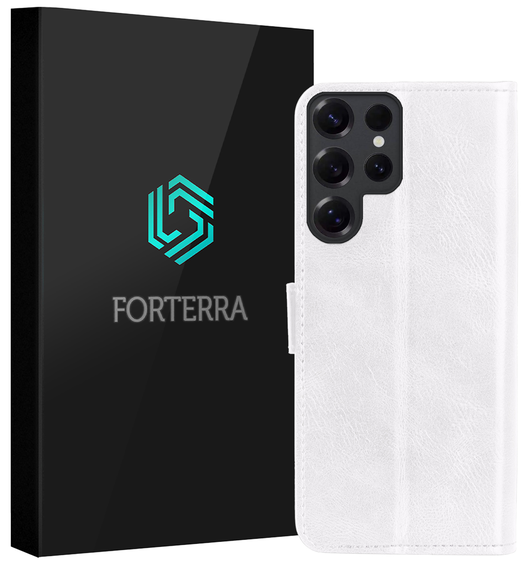 Forterra Forterra Samsung Galaxy S25 Ultra Hoesje Bookcase - Wit