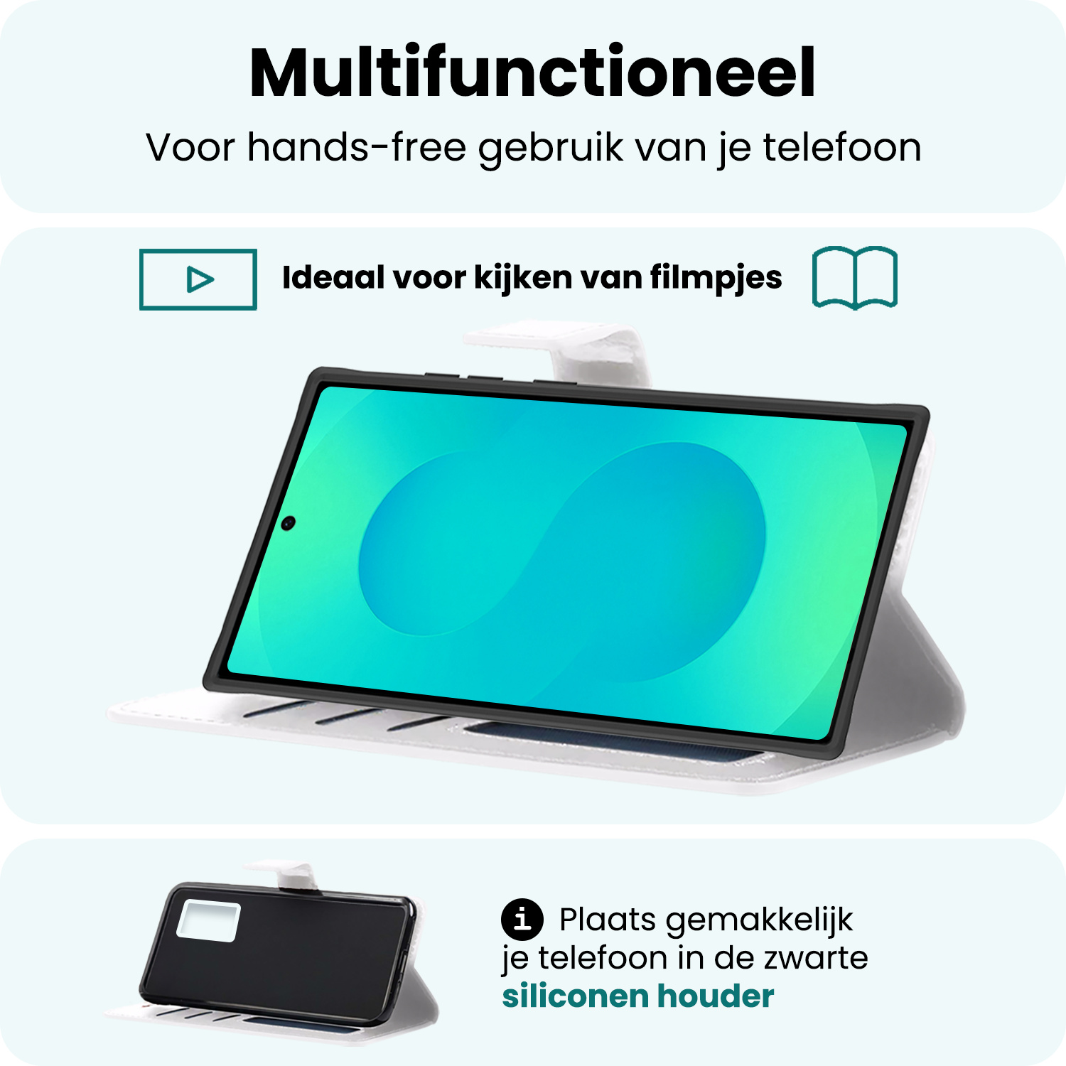 Forterra Forterra Samsung Galaxy S25 Ultra Hoesje Bookcase - Wit