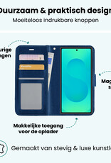 Forterra Forterra Samsung Galaxy S25 Ultra Hoesje Bookcase Met Screenprotector - Donkerblauw