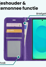 Forterra Forterra Samsung Galaxy S25 Ultra Hoesje Bookcase Met Screenprotector - Paars