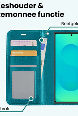 Forterra Forterra Samsung Galaxy S25 Ultra Hoesje Bookcase Met Screenprotector - Turquoise