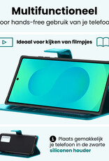 Forterra Forterra Samsung Galaxy S25 Ultra Hoesje Bookcase Met Screenprotector - Turquoise