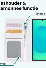 Forterra Forterra Samsung Galaxy S25 Ultra Hoesje Bookcase Met Screenprotector - Wit