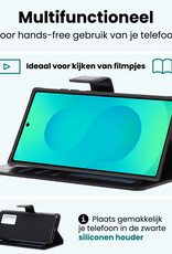 Forterra Forterra Samsung Galaxy S25 Ultra Hoesje Bookcase Met Screenprotector - Zwart