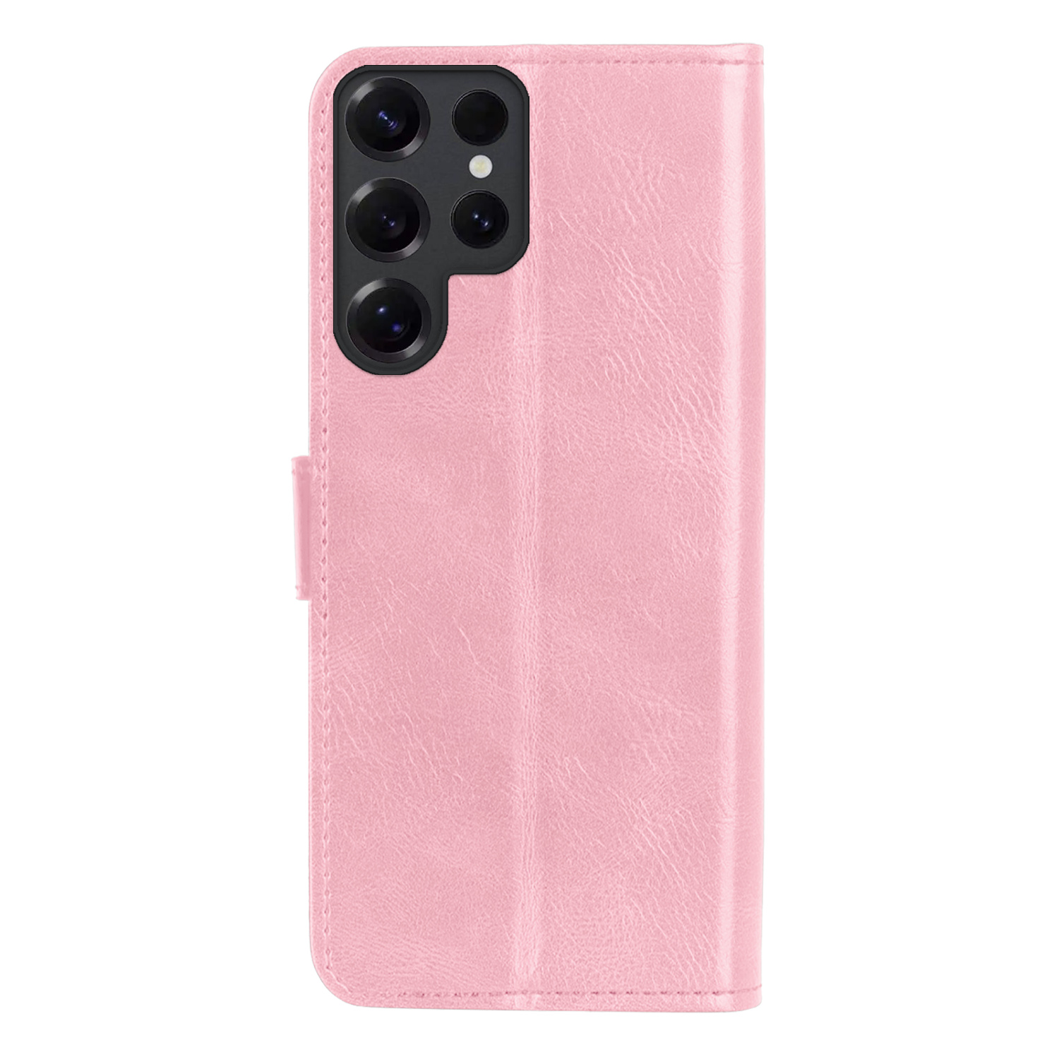 Forterra Forterra Samsung Galaxy S25 Ultra Hoesje Bookcase Met 2x Screenprotector - Lichtroze