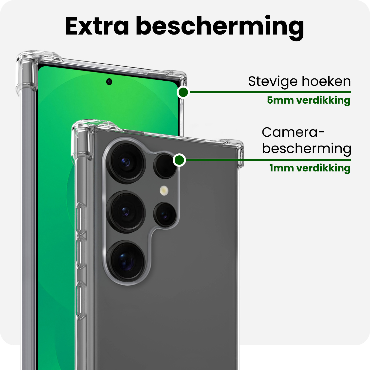 BASEY. BASEY. Samsung Galaxy S25 Ultra Hoesje Shockproof - Transparant