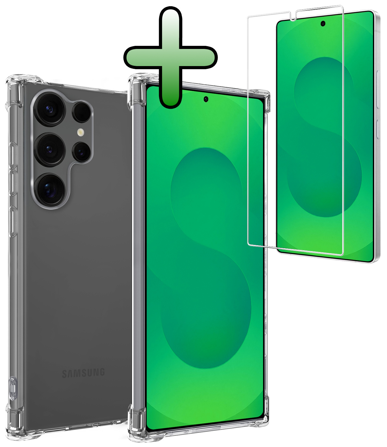 BASEY. BASEY. Samsung Galaxy S25 Ultra Hoesje Shockproof Met Screenprotector