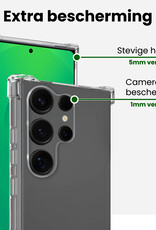 BASEY. BASEY. Samsung Galaxy S25 Ultra Hoesje Shockproof Met 2x Screenprotector