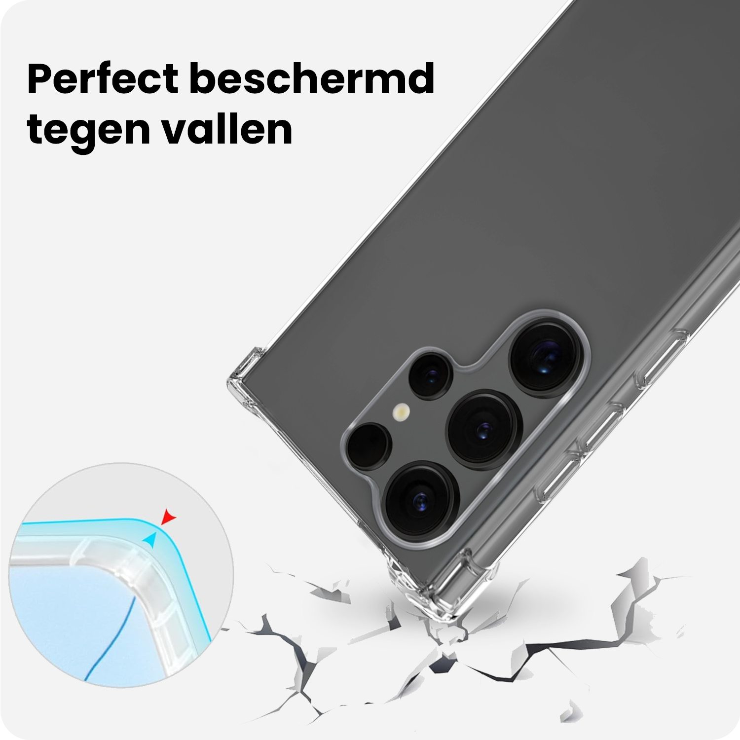 BASEY. BASEY. Samsung Galaxy S25 Ultra Hoesje Shockproof Met 2x Screenprotector