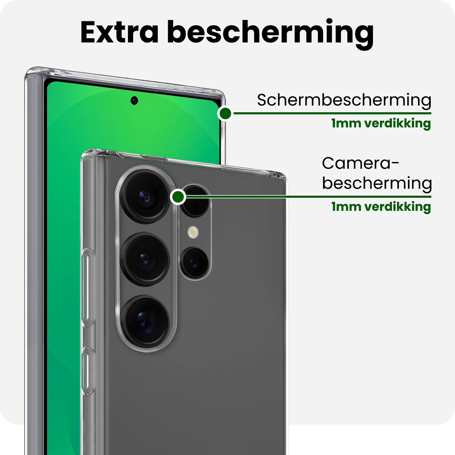 BASEY. BASEY. Samsung Galaxy S25 Ultra Hoesje Siliconen - Transparant