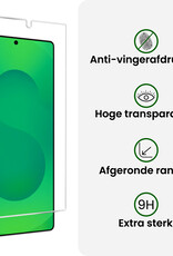 BASEY. BASEY. Samsung Galaxy S25 Ultra Hoesje Bookcase Met 2x Screenprotector - Lichtroze