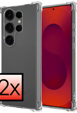 NoXx NoXx Samsung Galaxy S25 Ultra Hoesje Shockproof - Transparant - 2 PACK