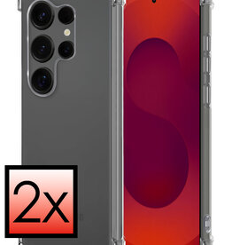 NoXx NoXx Samsung Galaxy S25 Ultra Hoesje Shockproof - Transparant - 2 PACK