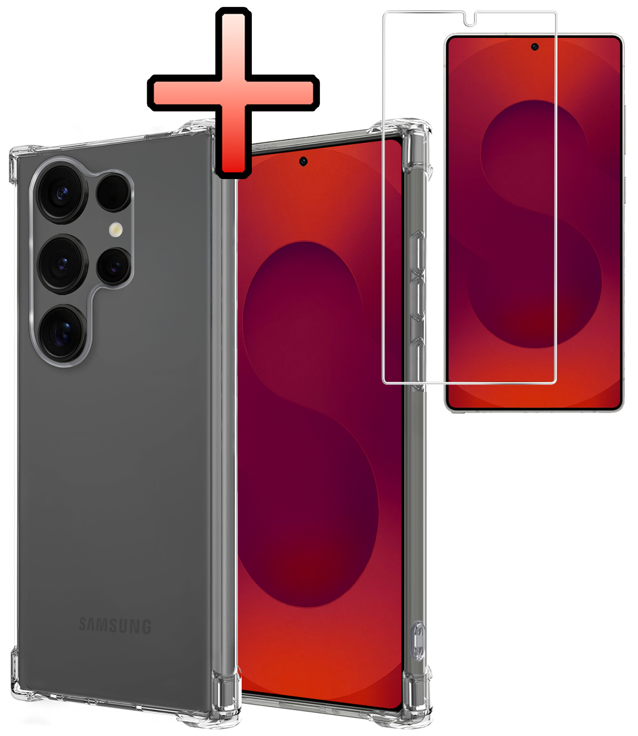 NoXx NoXx Samsung Galaxy S25 Ultra Hoesje Shockproof Met Screenprotector