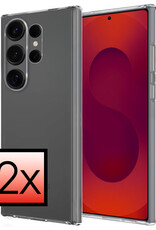 NoXx NoXx Samsung Galaxy S25 Ultra Hoesje Siliconen - Transparant - 2 PACK