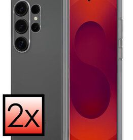 NoXx NoXx Samsung Galaxy S25 Ultra Hoesje Siliconen - Transparant - 2 PACK