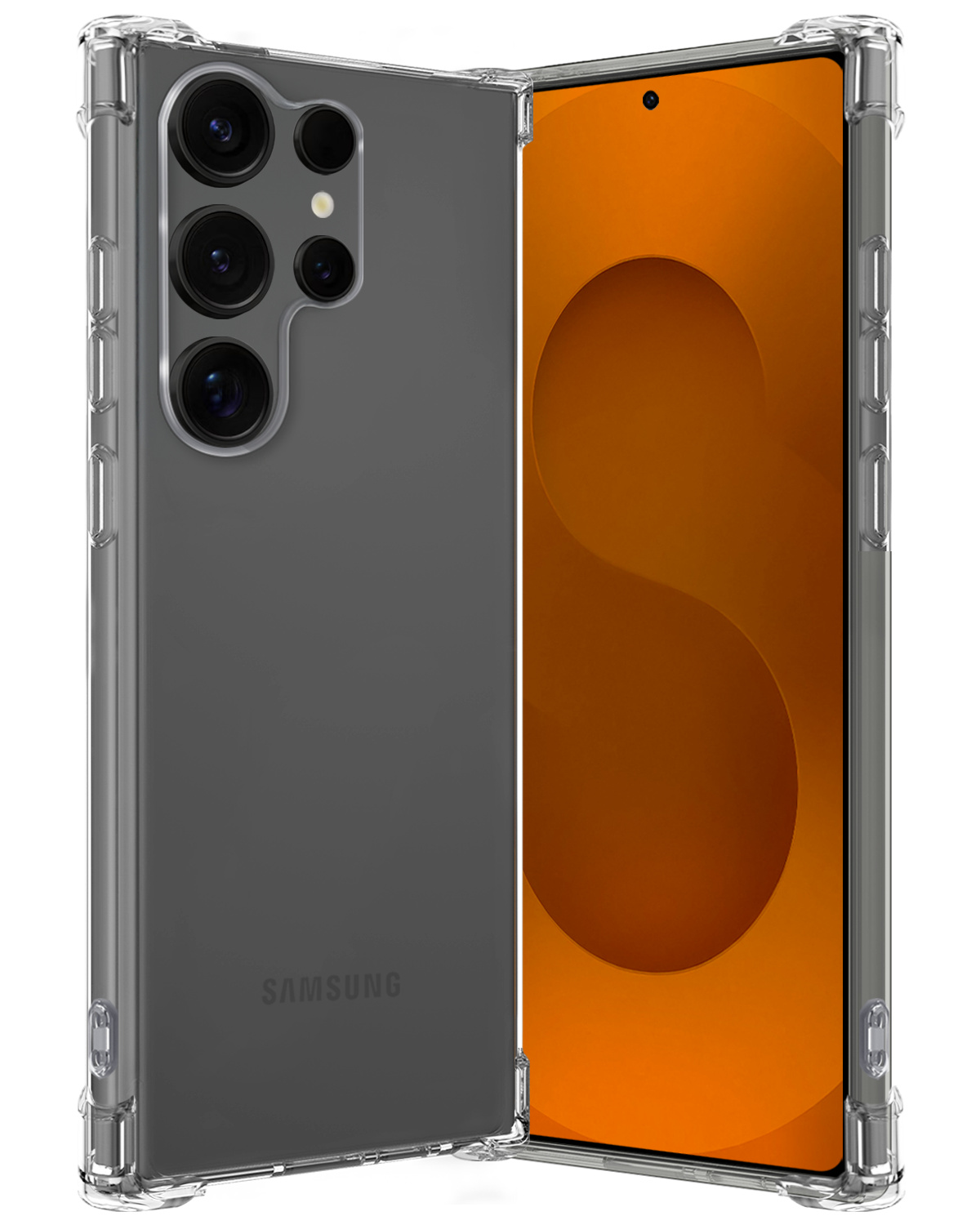 Nomfy Nomfy Samsung Galaxy S25 Ultra Hoesje Shockproof - Transparant