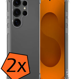 Nomfy Nomfy Samsung Galaxy S25 Ultra Hoesje Shockproof - Transparant - 2 PACK