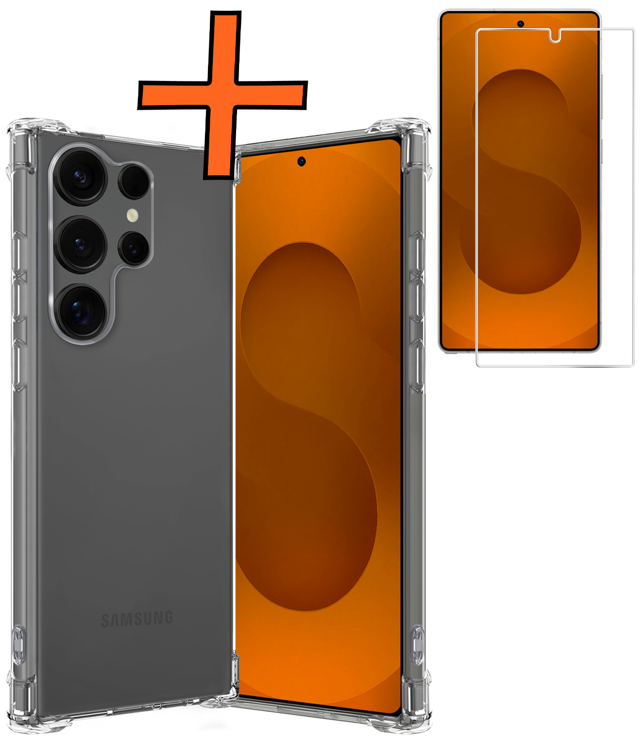 Nomfy Nomfy Samsung Galaxy S25 Ultra Hoesje Shockproof Met Screenprotector