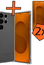 Nomfy Nomfy Samsung Galaxy S25 Ultra Hoesje Shockproof Met 2x Screenprotector