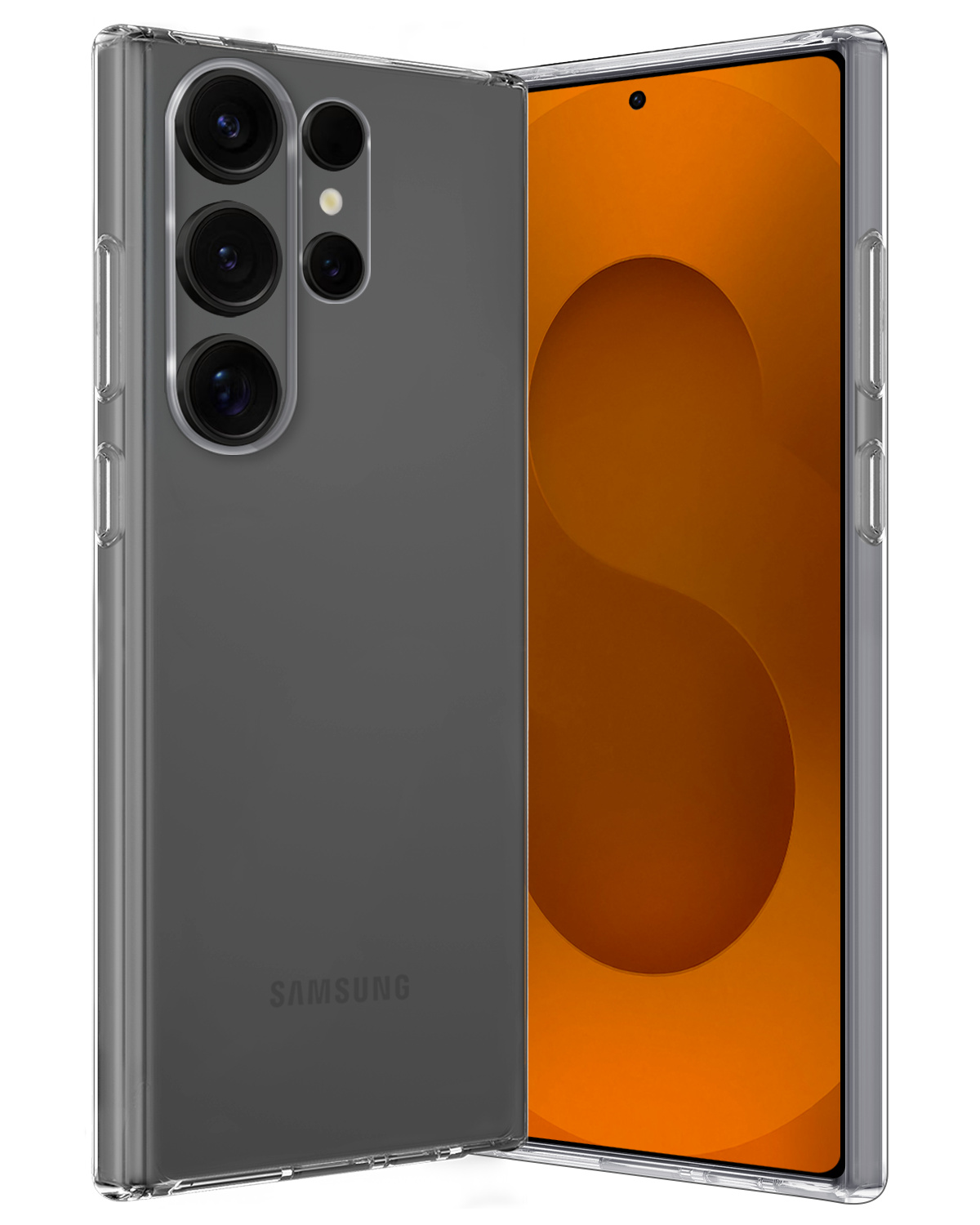 Nomfy Nomfy Samsung Galaxy S25 Ultra Hoesje Siliconen - Transparant